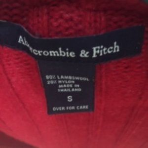 Abercrombie & Fitch Red Wool Hoodie